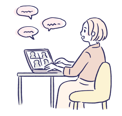 WEBカメラでの接客イメージ